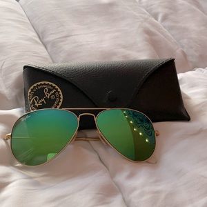 Ray Ban aviators blue/green